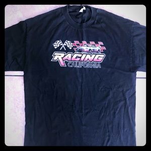 T Shirt Black with Racing California Graphics XL